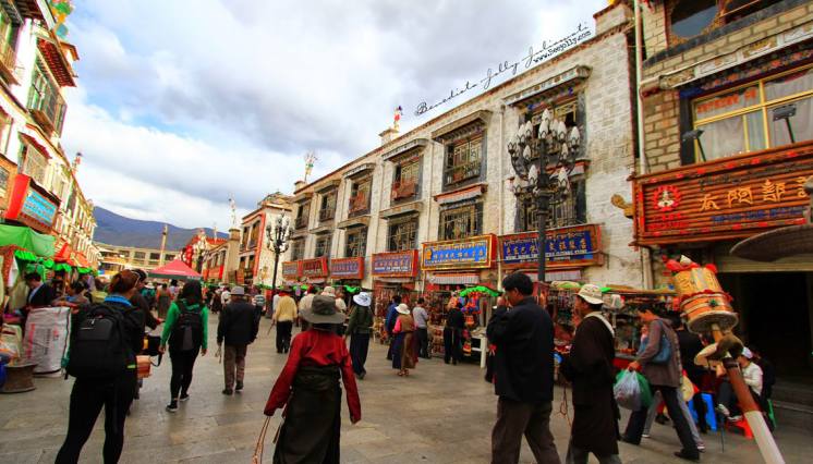 Barkhor Street In Lhasa