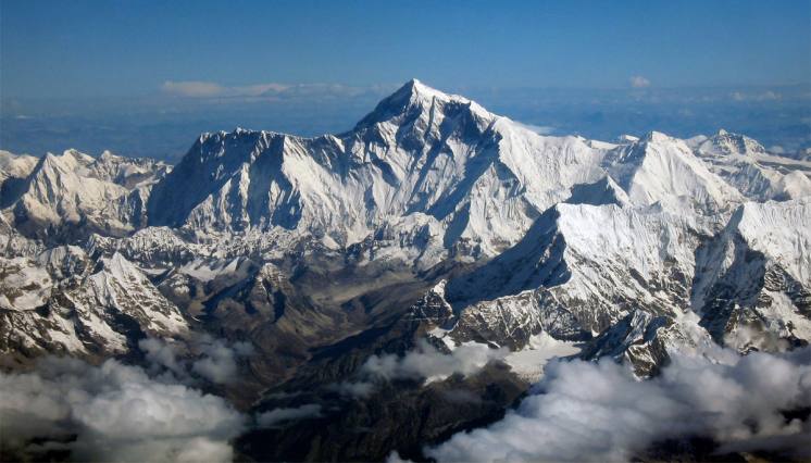 Himalayan View from Mountain Flight 