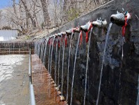 108 Holy taps in Muktinath 