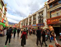 Barkhor Street in Lhasa 